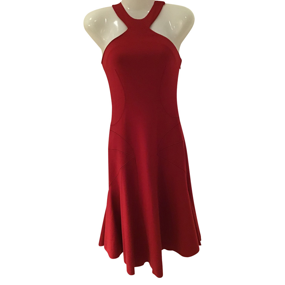 Alaïa Kleid aus Wolle in Rot