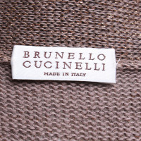 Brunello Cucinelli Strickmantel in Braun