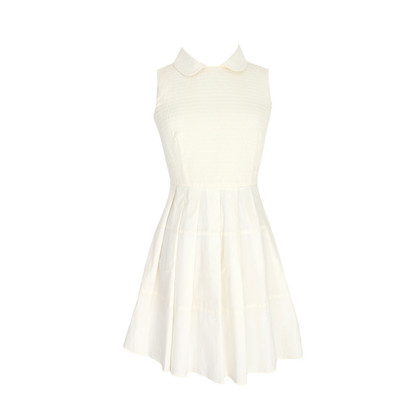 Red Valentino Kleid aus Baumwolle in Weiß