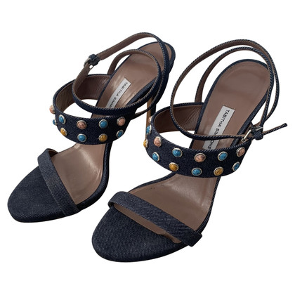 Tabitha Simmons Sandals Jeans fabric in Blue