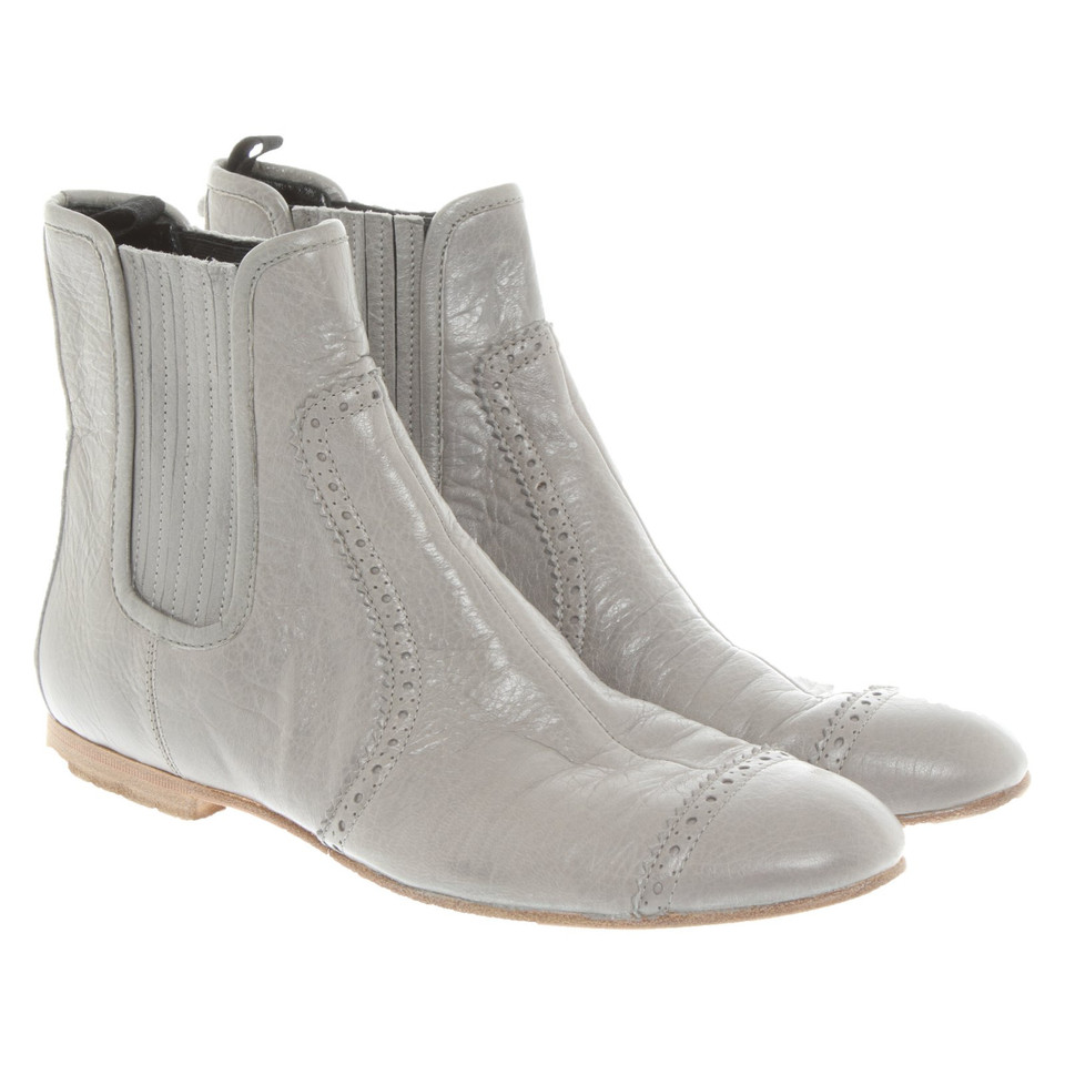 Balenciaga Ankle boots Leather in Grey