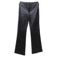 Ralph Lauren Pantalon en cuir en noir