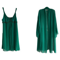 Marina Rinaldi Kleid aus Seide in Grün