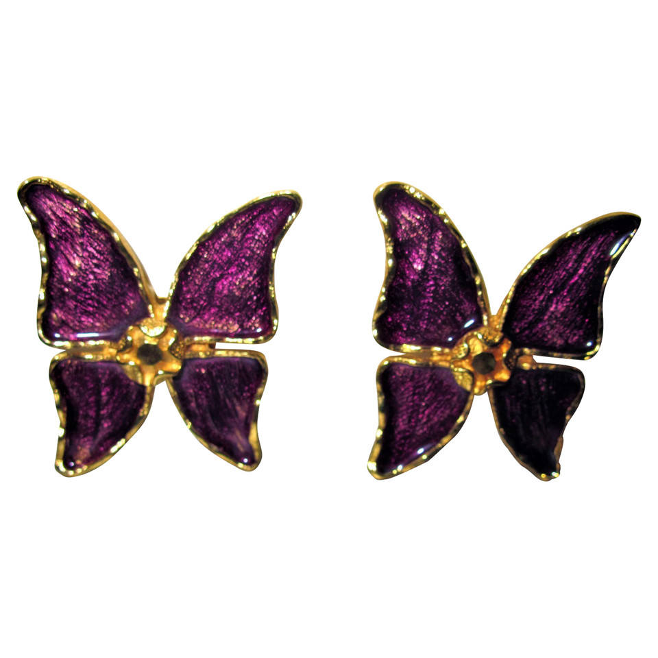 Yves Saint Laurent Earring Gilded in Violet