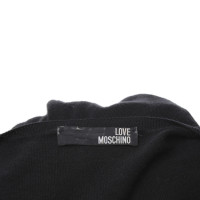 Moschino Love Robe en maille en noir / or