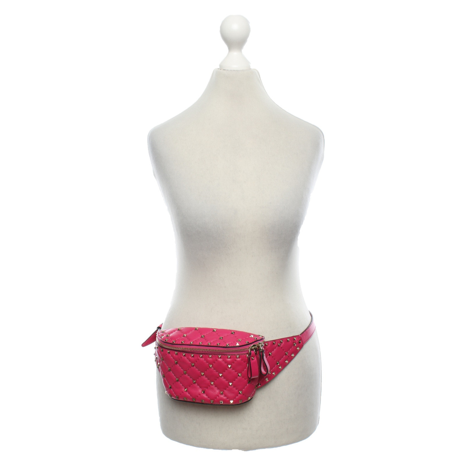 Valentino Garavani Rockstud Spike Belt Bag Leather in Pink - Second Hand  Valentino Garavani Rockstud Spike Belt Bag Leather in Pink buy used for  460€ (4493297)
