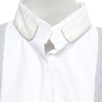 Brunello Cucinelli Shirt in grey / cream
