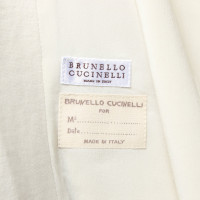 Brunello Cucinelli Weste aus Jersey in Creme