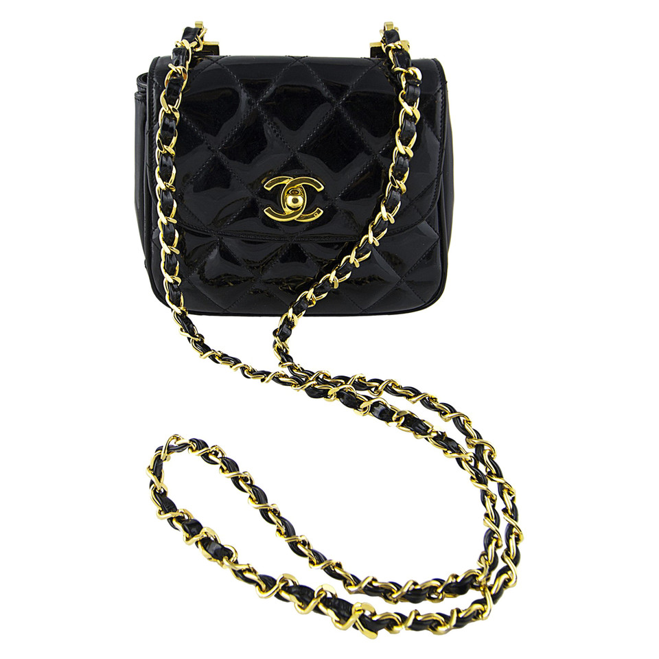 Chanel Patent leather Flap Bag mini