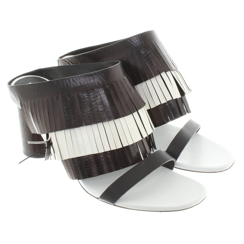 Proenza Schouler Sandaletten in Schwarz/Weiß