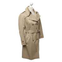 Moncler Jacke/Mantel aus Baumwolle in Beige