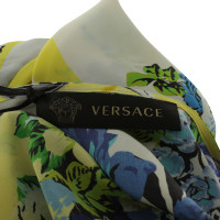 Versace Robe en soie avec motif coloré