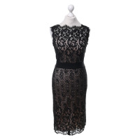 Diane Von Furstenberg Lace dress in black / nude