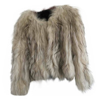 Saks Potts Jacket/Coat Fur in Grey