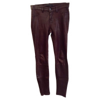 J Brand Lederhose in Bordeaux