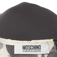 Moschino Cheap And Chic Dress in dark gray / cream