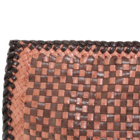Prada clutch with braided pattern