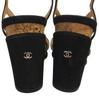 Chanel Sandals in leather and cork