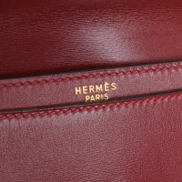 Hermès Sac Kelly Depeche 38 Leer in Rood