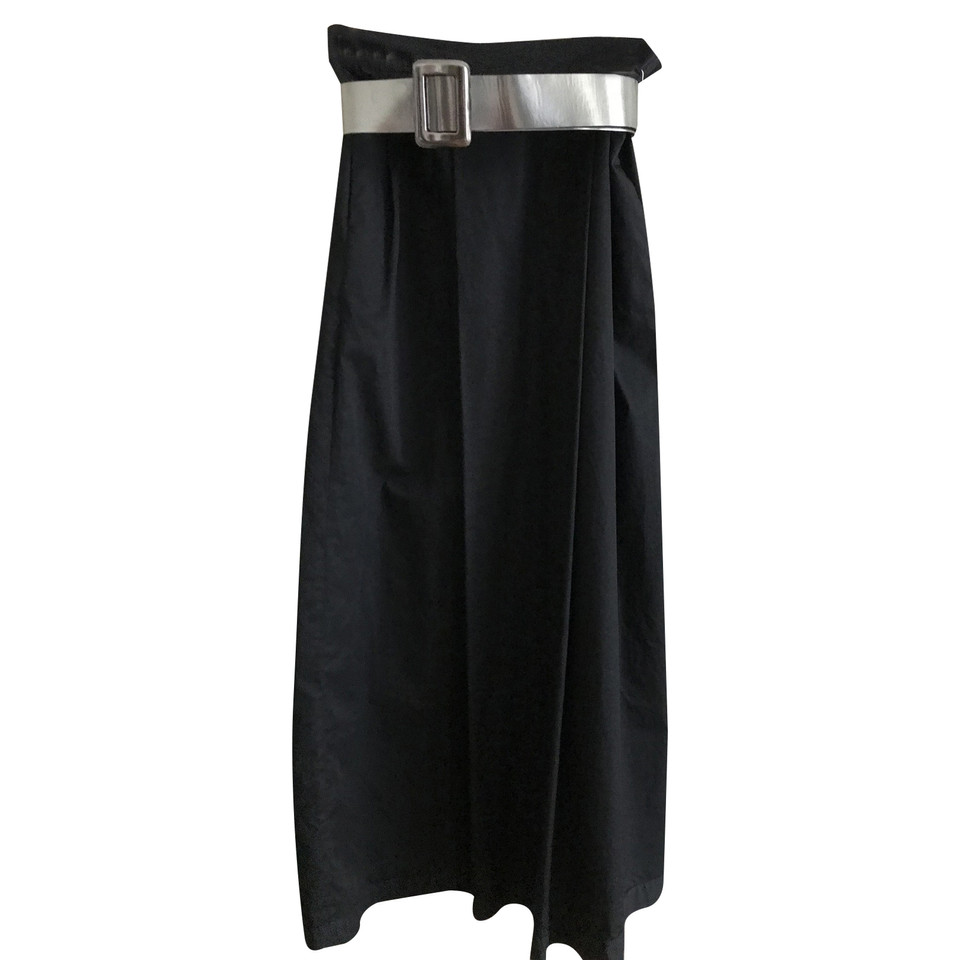 Jean Paul Knott Skirt Cotton in Black