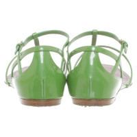 Louis Vuitton Sandalen aus Leder in Grün