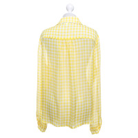 Diane Von Furstenberg Zijden blouse met geblokt patroon
