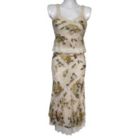 Christian Dior Kleid aus Seide in Beige