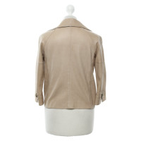Brunello Cucinelli Leather jacket in beige