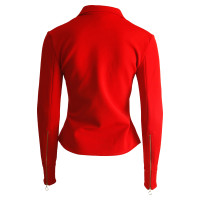 Givenchy red fitted stretch jacket