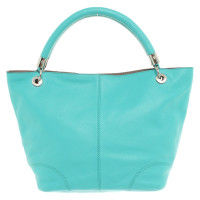 Lancel Handbag Leather in Turquoise