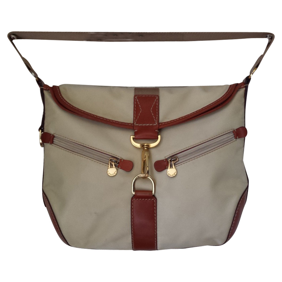 Lancel Handbag Canvas in Brown