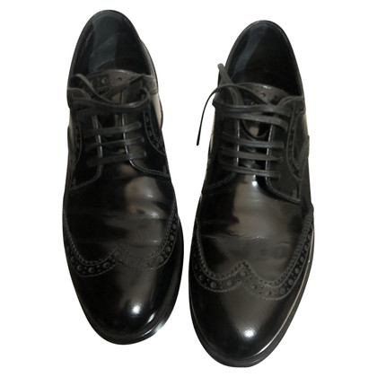 Dolce & Gabbana Chaussures à lacets en Cuir en Noir