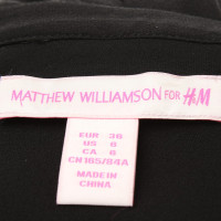 Matthew Williamson For H&M Robe en soie en noir / multicolore