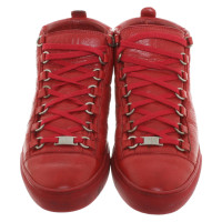 Balenciaga Chaussures de sport en Cuir en Rouge