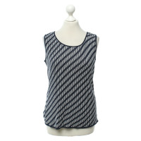 Giorgio Armani top in blue / white