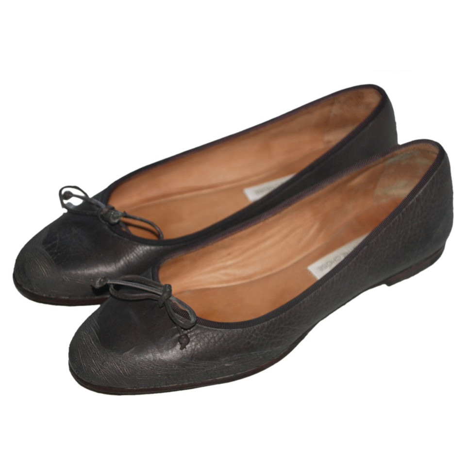 L'autre Chose Slippers/Ballerinas Leather in Brown