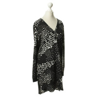 Tibi Silk dress in black and white