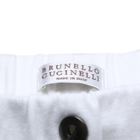 Brunello Cucinelli Hose aus Baumwolle in Weiß