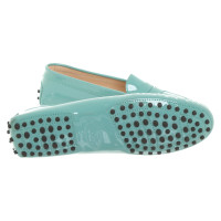 Tod's Slippers/Ballerinas Patent leather in Turquoise