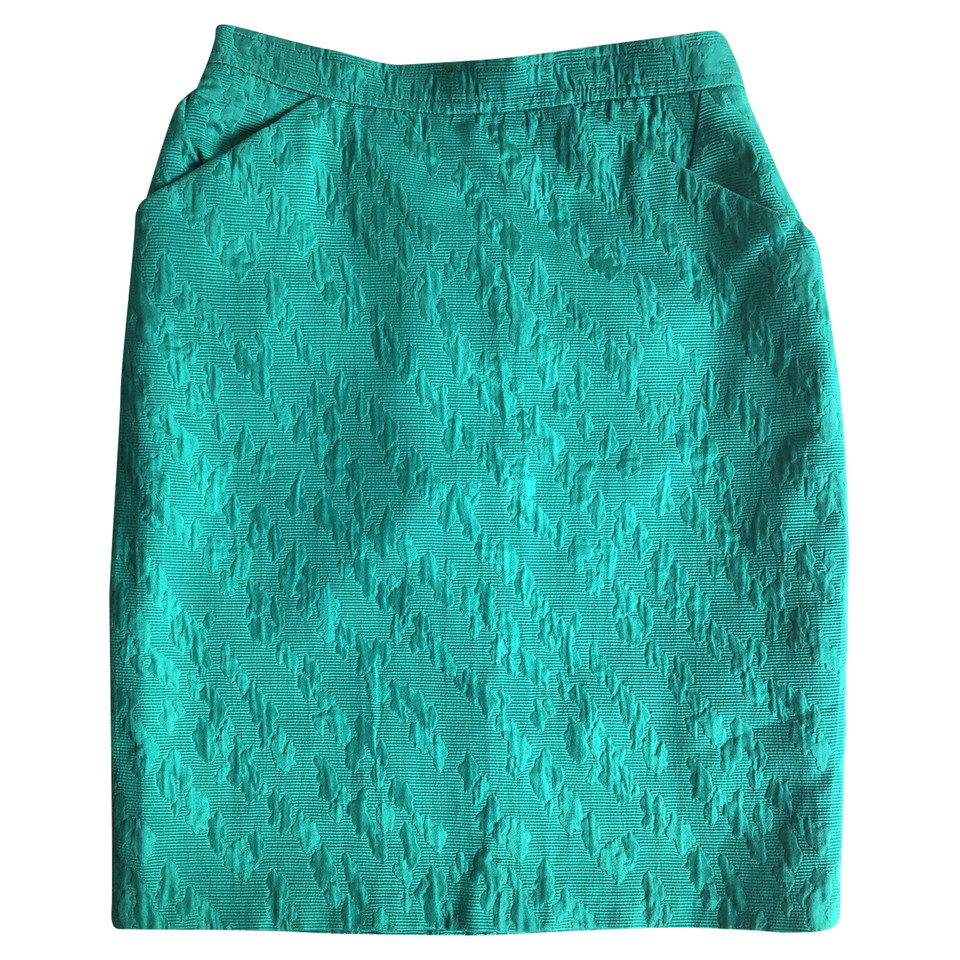 Yves Saint Laurent Emerald green mini skirt 