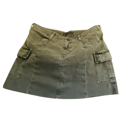 J Brand Skirt Cotton in Olive