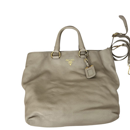 Prada Shopper en Cuir en Beige