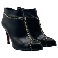 Christian Louboutin Stiefeletten aus Leder in Schwarz