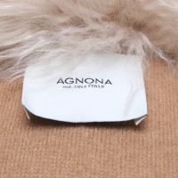 Agnona Giacca con rifiniture in pelliccia di alpaca
