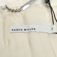 Karen Millen Jacket/Coat Fur in Cream
