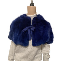 Blumarine Scarf/Shawl Fur in Blue