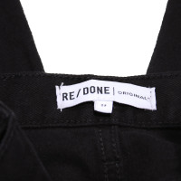 Re/Done Jeans in Cotone in Nero