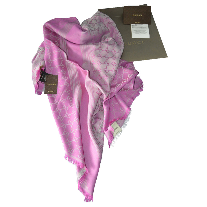 Gucci Gebreide sjaal roze