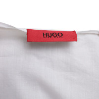 Hugo Boss Schluppenbluse in Weiß