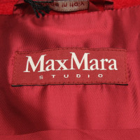 Max Mara Jacke/Mantel aus Wolle in Rot